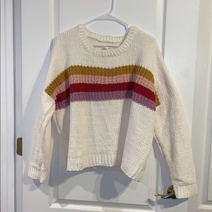 Aéropostale Striped Chenille Sweater